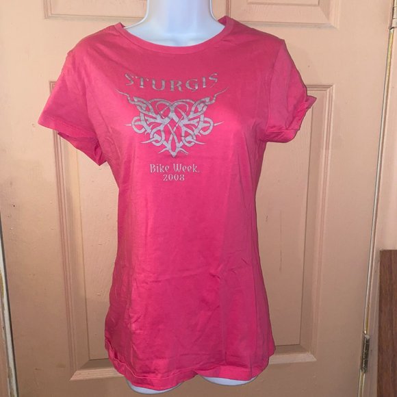 Alstyle Tops - Vintage Sturgis Motorcycle women's T-Shirt Tee Shirt SZ LG Short Sleeve